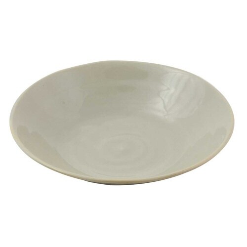 プレート 22cm 深皿 軽量磁器 ライトグレー