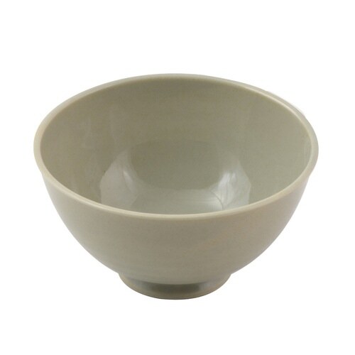 茶碗 12.5cm 軽量磁器 ライトグレー