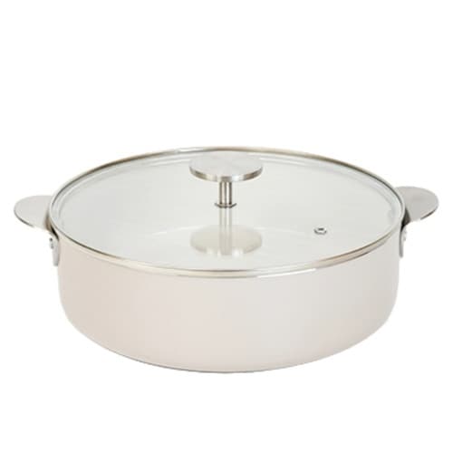 両手鍋 26cm IH対応 内面セラミック加工