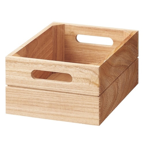 収納ボックス 積み重ね桐ボックス 浅型ハーフ