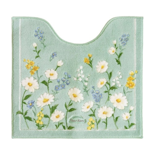 トイレマット フルールブラン グリーン