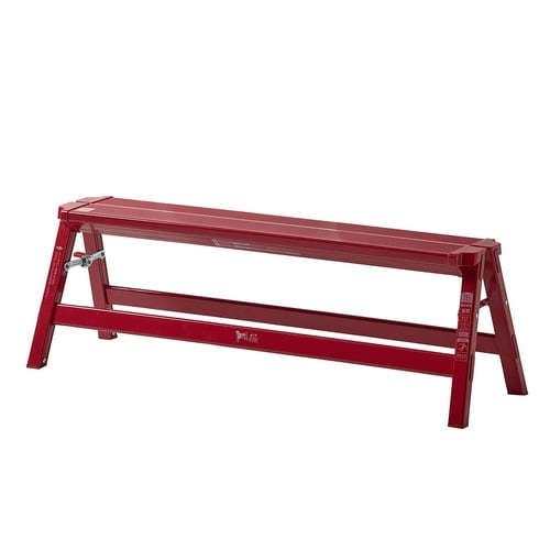 脚立 アルミ製 ワイド 踏み台 1段 レッド