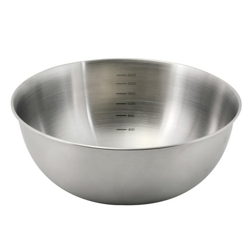 ボウル 24cm メモリ付き ステンレス製