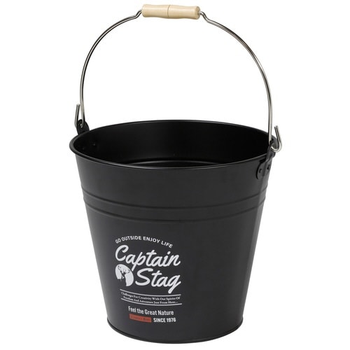 バケツ スチールバケツ10L ブラック×2