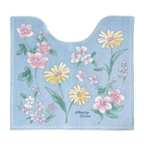 トイレマット ブルーミングシーズン ブルー×2