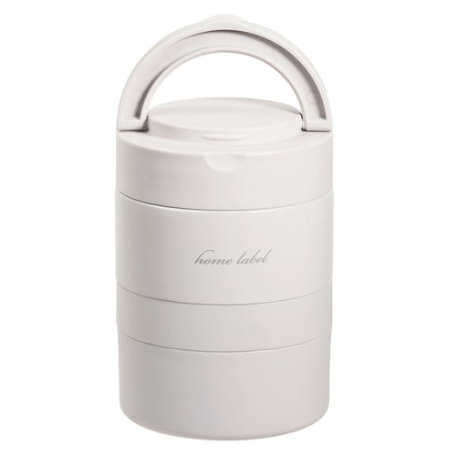 弁当箱 保温弁当箱 ホームレーベル グレーホワイト