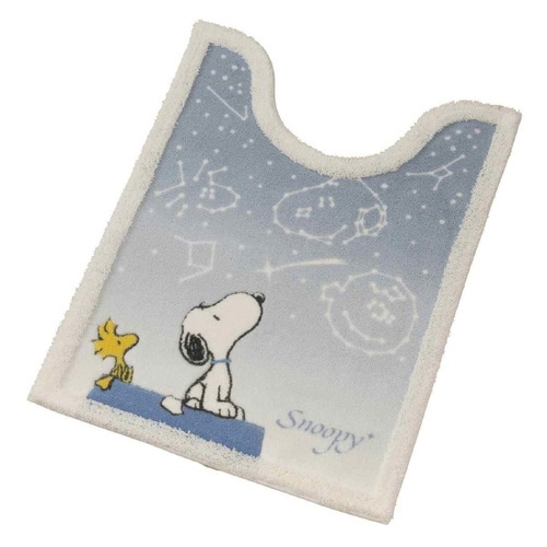 トイレマット スヌーピー ブルーグレー