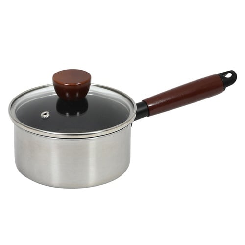 片手鍋 14cm IH対応 ガラス蓋付き×2