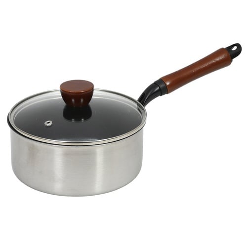 片手鍋 18cm IH対応 ガラス蓋付き