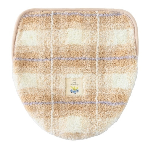 蓋カバー フライス トイレフタカバー ベージュ×2