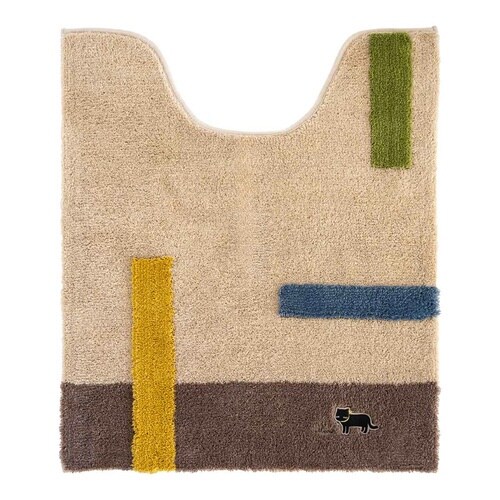 トイレマット ミニョン 約75×63cm ベージュ
