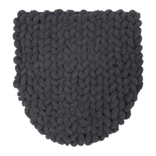 蓋カバー MOU トイレふたカバー チャコール×2