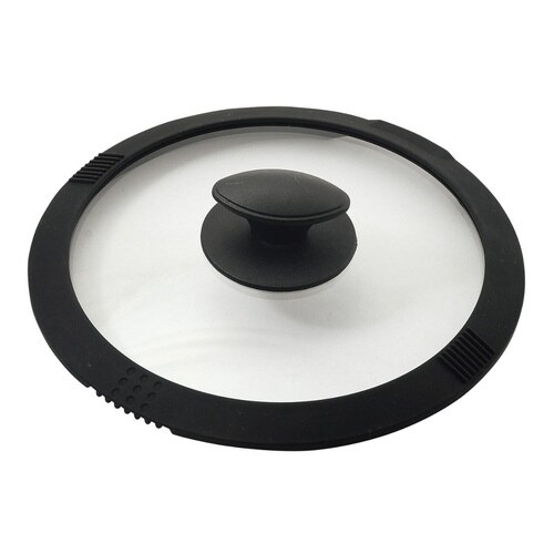 ガラス蓋 20cm用 湯切りができるシリコン縁