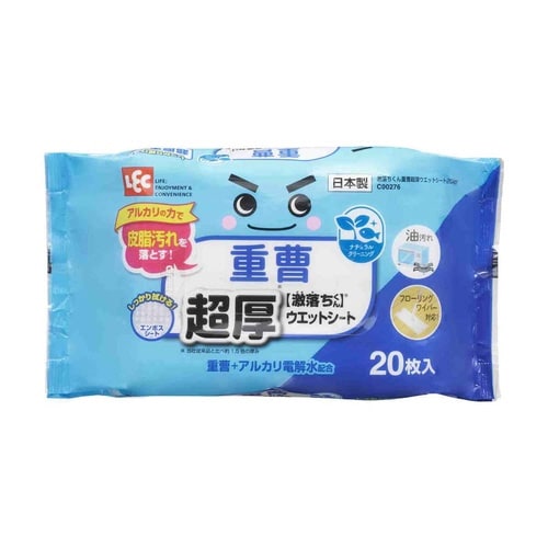 ウェットシート 激落ちくん 重曹 超厚 20枚入