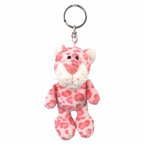 キーホルダー ビーンバッグ レパード×ピンク