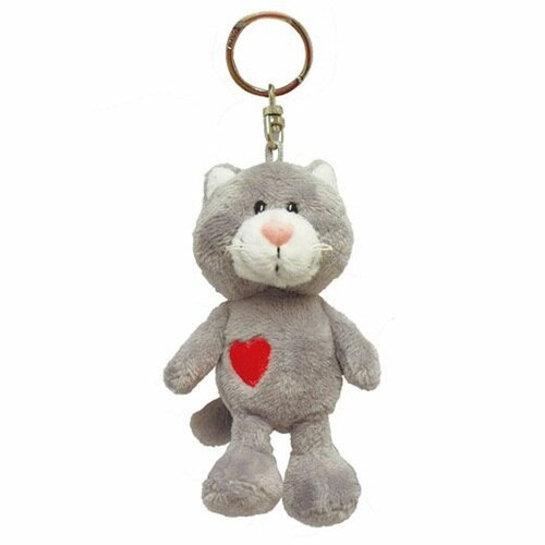 キーホルダー ビーンバッグ グレーキャット