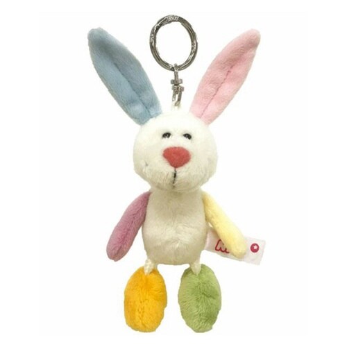 キーホルダー ビーンバッグ レインボーラビット
