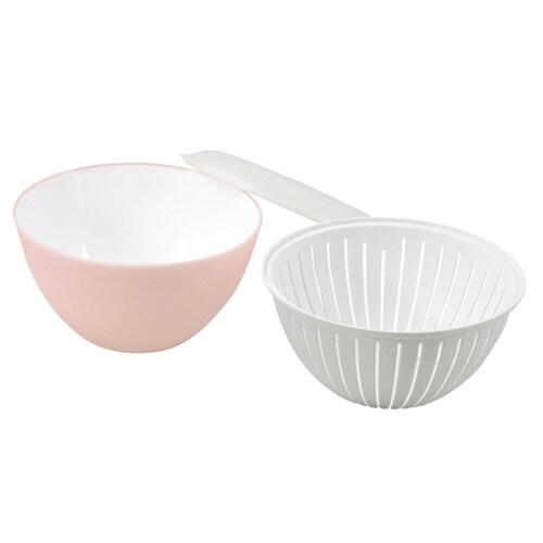 ボウル 3点セット 19cm クリアピンク