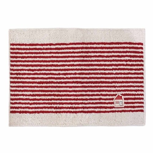 バスマット カーサ 洗えるマット レッド×2