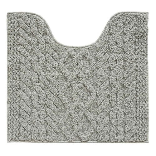 トイレマット アラン 約55×60cm グレー×2