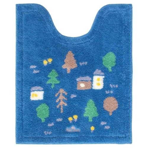 トイレマット ナタルシーナリー ネイビー