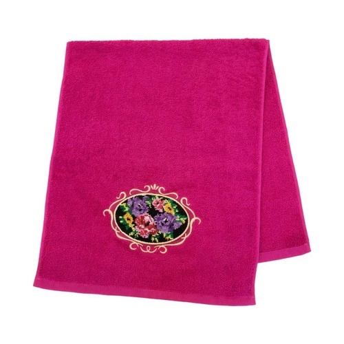 タオル シェニールロゼ 約33×80cm ピンク