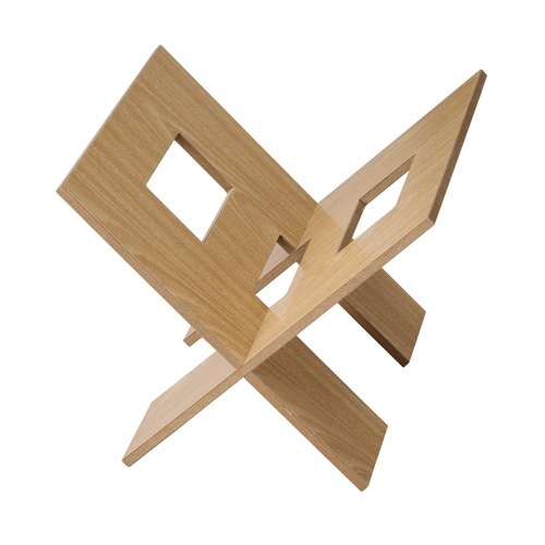 マガジンラック 木製 X型×2