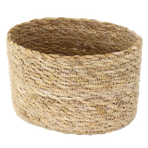 かご バスケット ナチュラルシーグラス オーバル