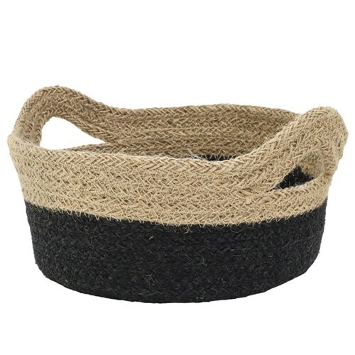 かご コニカルジュートトレイ ブラック