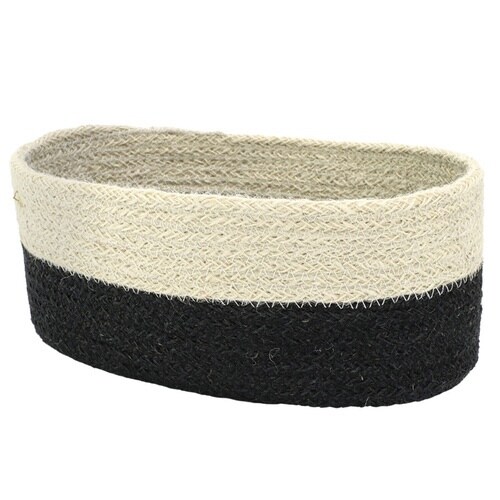 かご オーバルジュートバスケット 小物入れ