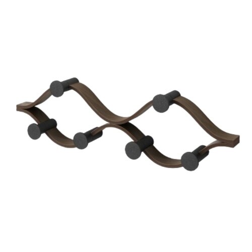 棚 壁 モンタージュ フック ウォルナット