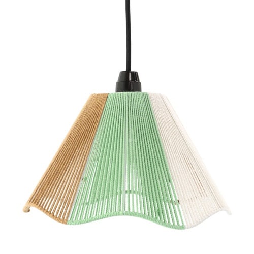 コットンハンギングランプ ミント×オークル