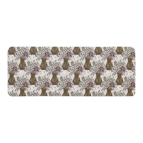 キッチンマットモノグサPVCローズフレンド×2