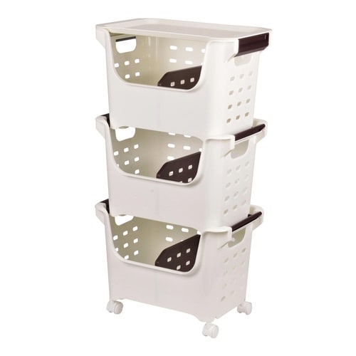 キッチンストッカー やさいストッカー 3個組 蓋付