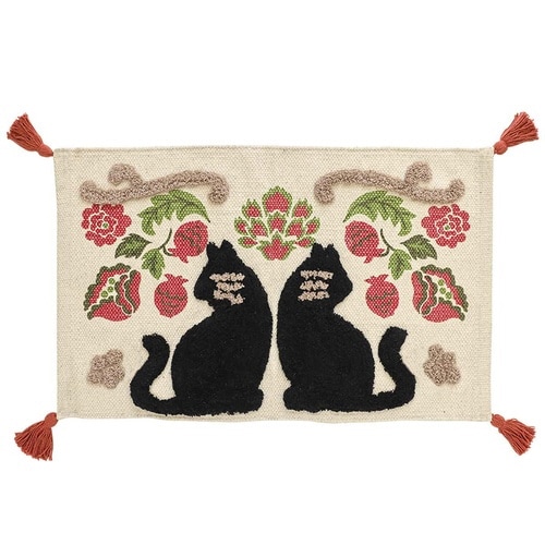 玄関マット プリント&タフトマット ニャーベスク