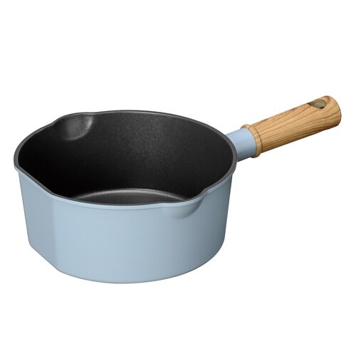 フライパン 18cm IH対応 サックスブルー