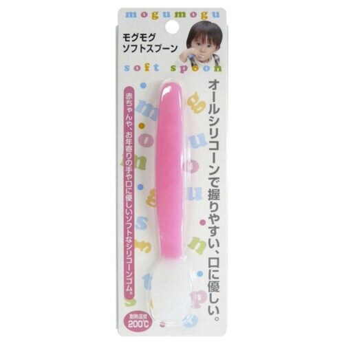 モグモグソフトスプーン シリコーンゴム製 ピンク