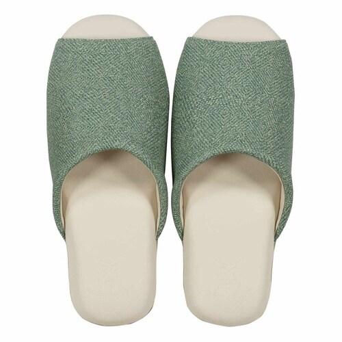 スリッパクリアセゾンオーベルスリッパグリーン×2