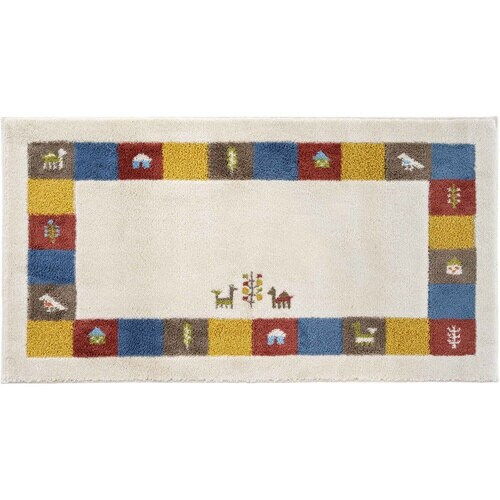 玄関マット 洗える コーナー吸着 シエラ×ベージュ