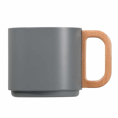 マグカップ 350ml グレー×2