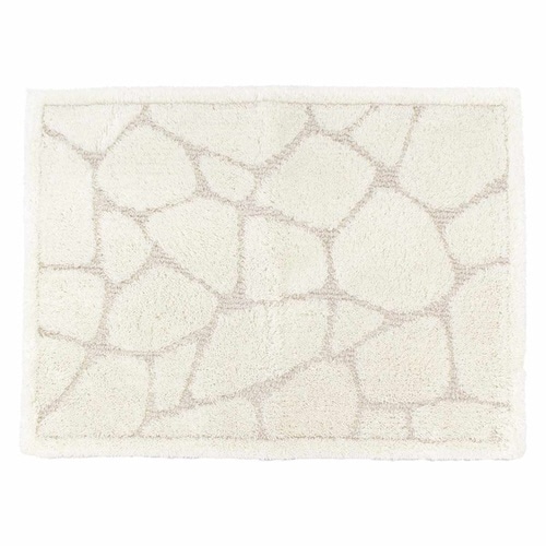 バスマット 乾度良好 ストーン ホワイト×2