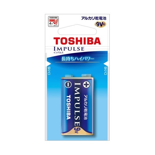 アルカリ乾電池 9V形 6LR61H EC 1個