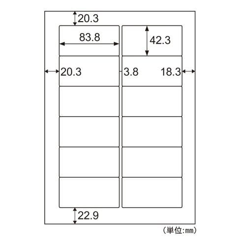 エコノミーラベル 業務用パック 12面
