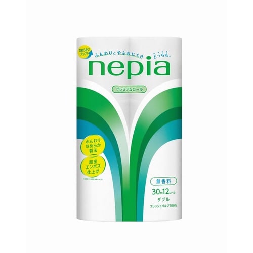 ネピアプレミアムロール無香 ダブル30m12個×6