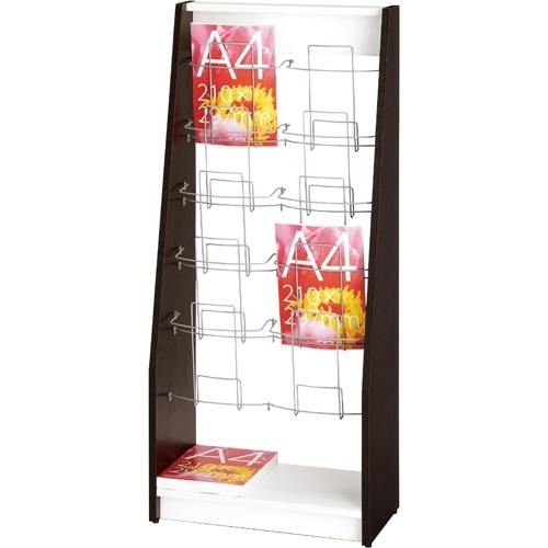 木製カタログスタンド2 ダブル ダーク2