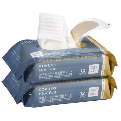 流せるトイレ掃除シート大判厚手無香料2個入x4