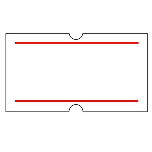 ハンドラベラーACE用ラベル 上下赤線 再剥離
