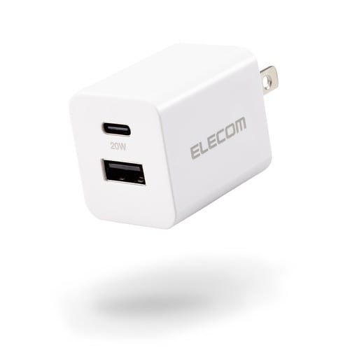 充電器 Type−C 20W 2ポート ホワイト