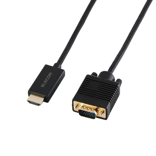 変換ケーブル HDMI VGA 1.0m ブラック