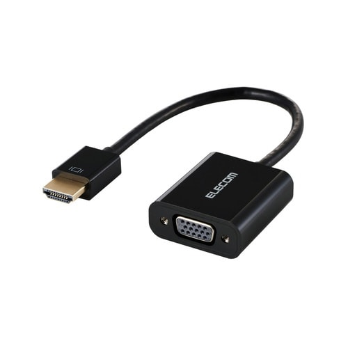 変換アダプタ HDMI VGA ブラック